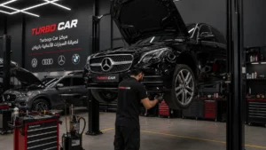صيانة مرسيدس داخل مركز احترافي للسيارات الألمانية بالرياض